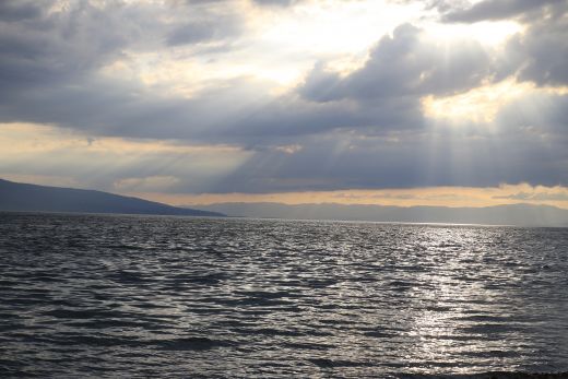 Landschaft am See in Vevey