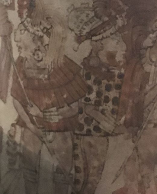 Maya-Kriegsvase in den staatlichen Museen zu Berlin. Detail 